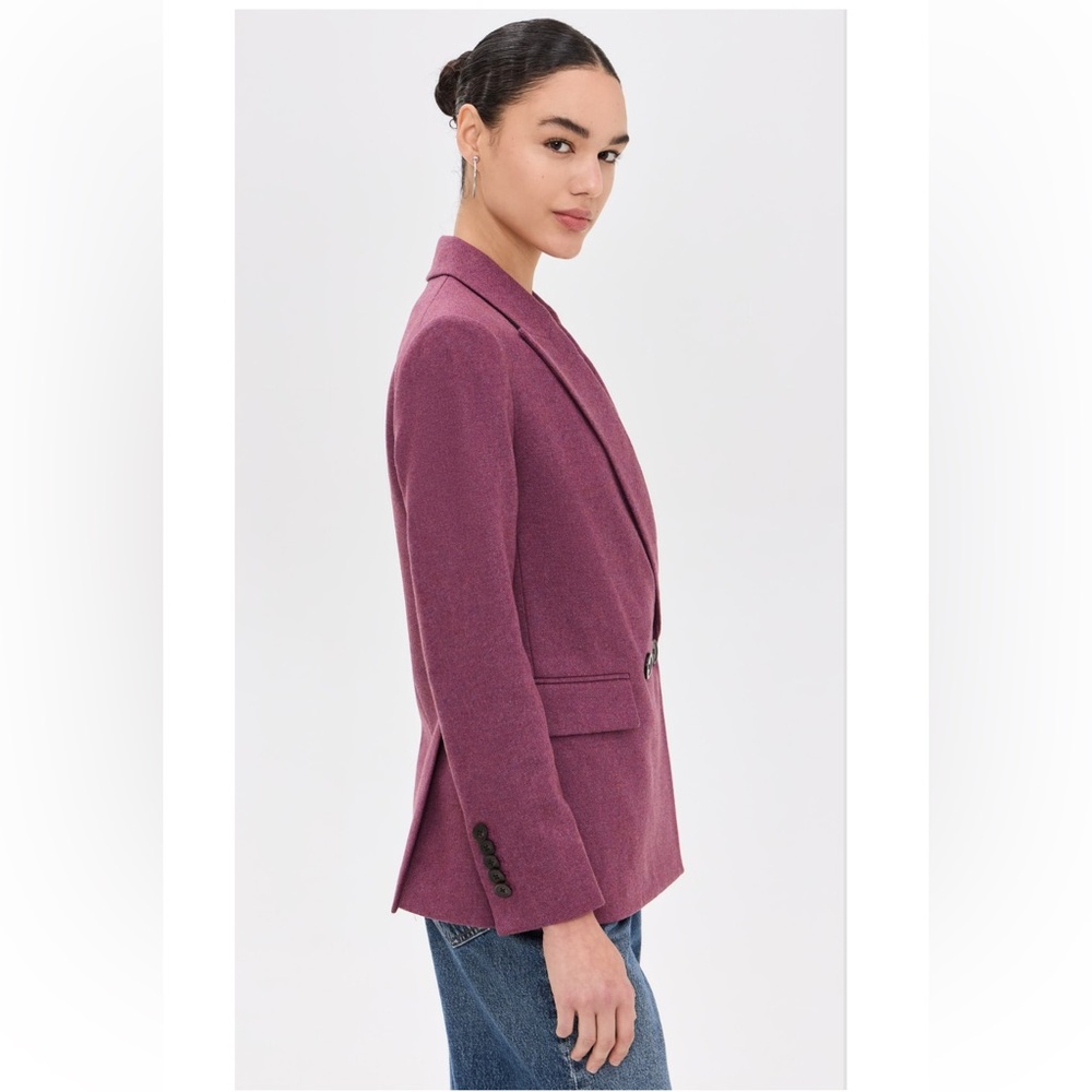 New Veronica Beard Sevyn Dickey Wool Jacket in Vintage Orchid - Picture 4 of 10
